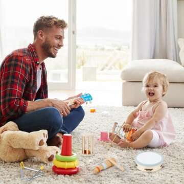 Toddler Montessori Wooden Percussion Set for Ages 3+