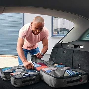 Travelizer Grey Packing Cubes 5 pcs Travel Organizer Set