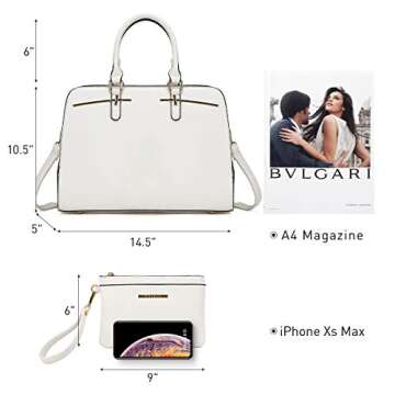 Chic Vegan Leather Handbag Set for Stylish Women