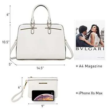 Chic Vegan Leather Handbag Set for Stylish Women