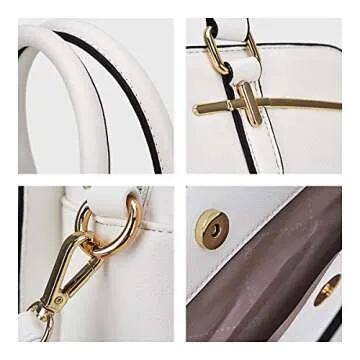 Chic Vegan Leather Handbag Set for Stylish Women