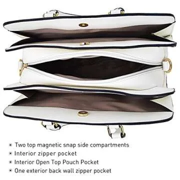 Chic Vegan Leather Handbag Set for Stylish Women