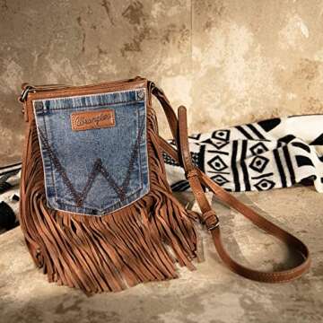 Montana West Wrangler Back Pocket Fringe Crossbody Bag