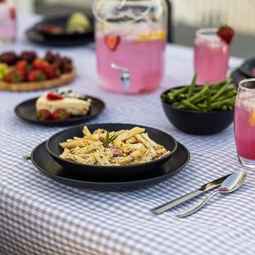 Grow Forward Wheat Straw Dinnerware Set for 4 - Eco-friendly & Stylish