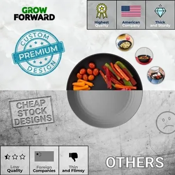 Grow Forward Wheat Straw Dinnerware Set for 4 - Eco-friendly & Stylish