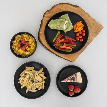 Grow Forward Wheat Straw Dinnerware Set for 4 - Eco-friendly & Stylish