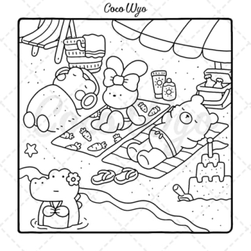 Cozy Friends Coloring Book for Creative Relaxation