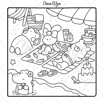 Cozy Friends Coloring Book for Creative Relaxation