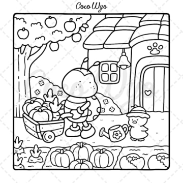 Cozy Friends Coloring Book for Creative Relaxation