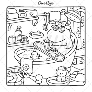 Cozy Friends Coloring Book for Creative Relaxation