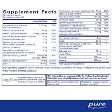 Pure Encapsulations O.N.E. Multivitamin - Once Daily Multivitamin with Antioxidant Complex Metafolin...