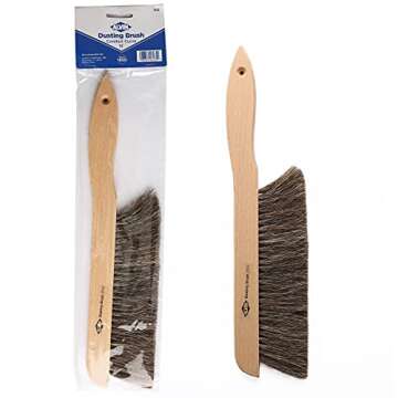 ALVIN 2342 Comfort Curve Dusting Brush, 100% Horsehair and Wood Handle, Art, Drafting, and Architect...