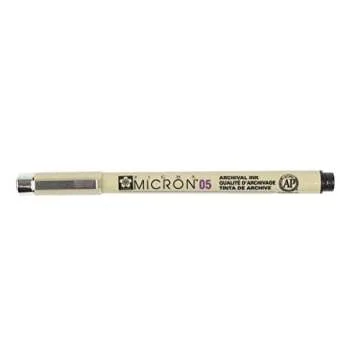 SAKURA PIGMA MICRON 05 FINELINER PEN, 0.45MM LINE WIDTH, PACK OF 2 (Black)