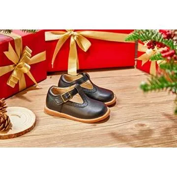 Otter MOMO Toddler/Little Girls Mary Jane Ballerina Flats Shoes Slip-on School Party Dress Shoes