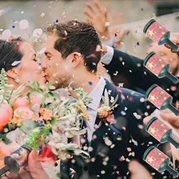 50Pcs Eco-Friendly Mini Confetti Party Poppers