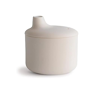 mushie 100% Silicone Baby Sippy Cup | 6 Months+ (Shifting Sand)