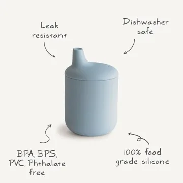 mushie 100% Silicone Baby Sippy Cup | 6 Months+ (Shifting Sand)