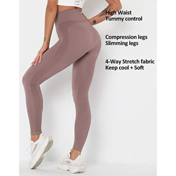 MANIFIQUE High Waisted Seamless Leggings for Women