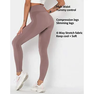MANIFIQUE High Waisted Seamless Leggings for Women