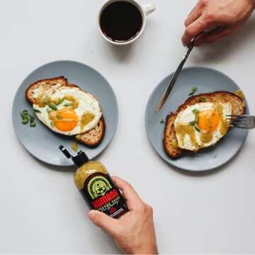 Kumana Avocado Hot Sauce - Made with Ripe Avocados and Habanero Chili Peppers for a Delicious, Creamy & Spicy Flavor. The Perfect Keto and Paleo-Friendly Condiment for Your Meals. No Added Sugar, Gluten-Free and Low-Carb. 13.1 Ounce Bottle