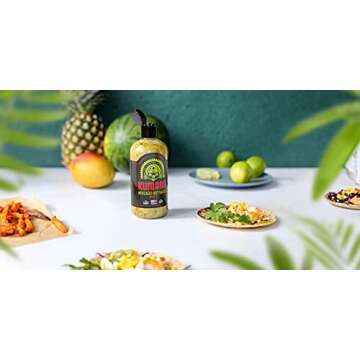 Kumana Avocado Hot Sauce - Made with Ripe Avocados and Habanero Chili Peppers for a Delicious, Creamy & Spicy Flavor. The Perfect Keto and Paleo-Friendly Condiment for Your Meals. No Added Sugar, Gluten-Free and Low-Carb. 13.1 Ounce Bottle