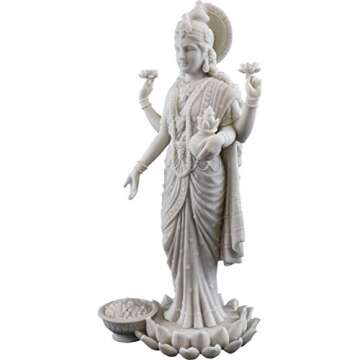 Top Collection Lakshmi Statue- Hindu Goddess of Wealth, Prosperity, Wisdom and Fortune Sculpture - 1...