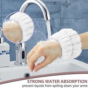 Crosize 7 Pack Headband and Wristband Set for Women