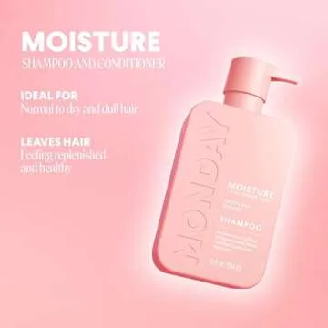 Monday Giftset - Moisture 12oz Shampoo & Conditioner Set & Moisture 5.1oz Leave-In Conditioner