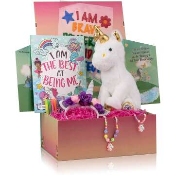 Unicorn Surprise Box with Plush & Crafts for Kids