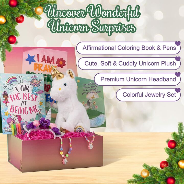 Unicorn Surprise Box with Plush & Crafts for Kids