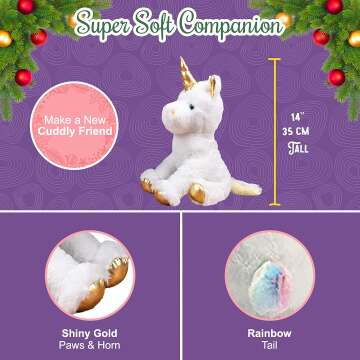 Unicorn Surprise Box with Plush & Crafts for Kids