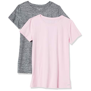 Amazon Essentials Women's Tech Stretch Crewneck T-Shirt Pack