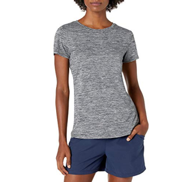 Amazon Essentials Women's Tech Stretch Crewneck T-Shirt Pack