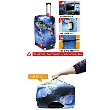 Showudesigns Custom Luggage Cover for Stylish Travel
