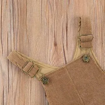 Stylish YOKJZJD Baby Girl Corduroy Pinafore Dress