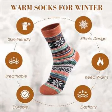 Premillow Warm Wool Socks for All Occasions