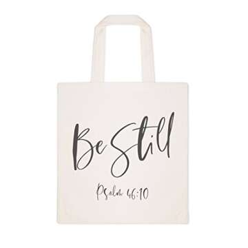 The Cotton & Canvas Co. Eco-Friendly Be Still Tote Bag - Psalm 46:10