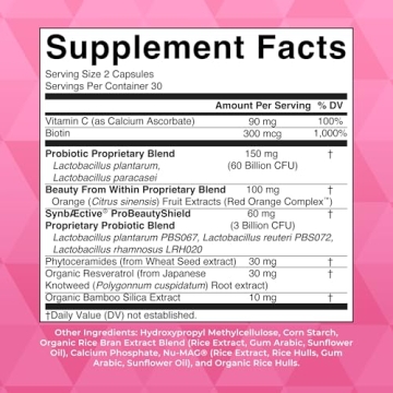 MaryRuth Probiotic Beauty Capsules for Hair Skin Nails