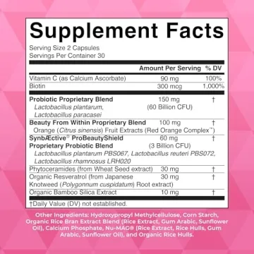 MaryRuth Probiotic Beauty Capsules for Hair Skin Nails