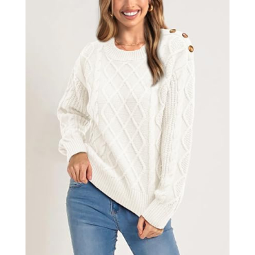 Stylish Winter Comfort with Cozy Oversized Knit Jumper