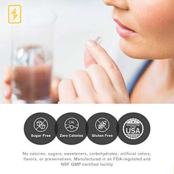 LyteCaps Electrolyte Tablets - 60 Vegetarian Capsules - for Serious Rehydration and Cramps, Dehydration - Magnesium, Potassium, Sodium and Zinc - Free of Gluten, Dairy and Nuts