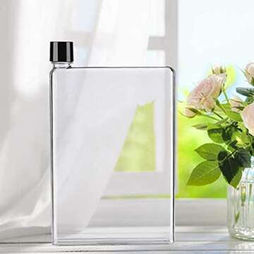 Slim Flat Water Bottle 420ml - Portable for Every Activity