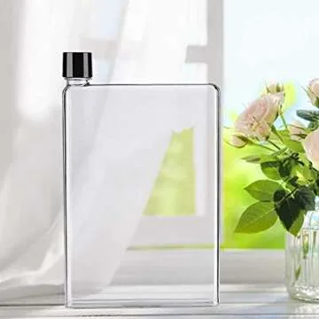 Slim Flat Water Bottle 420ml - Portable for Every Activity