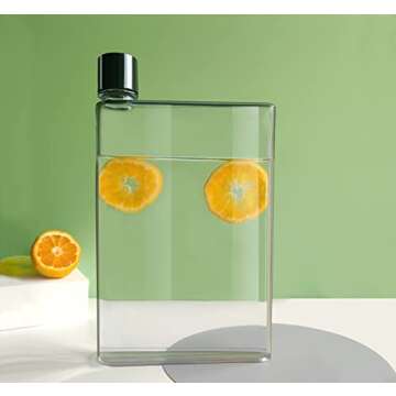 Slim Flat Water Bottle 420ml - Portable for Every Activity