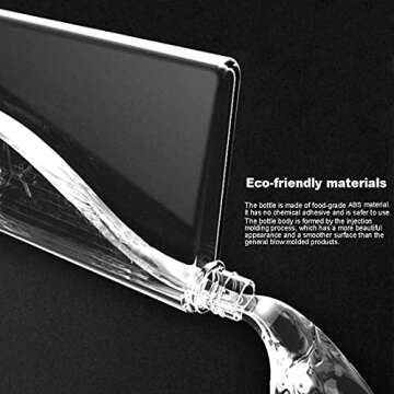 Slim Flat Water Bottle 420ml - Portable for Every Activity