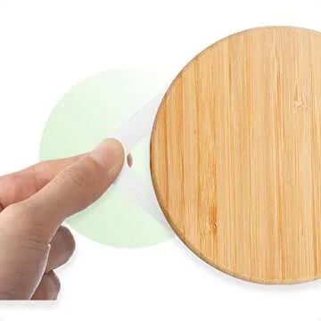 COCOYA Coffee Sugar Tea Ceramic Jars Set, 5¼ cups/42 fl oz Large Capacity Airtight Kitchen Food Storage Containers with Bamboo Lids White Canisters for Countertop, Recipientes para Café, Azúcar y Té