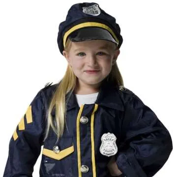 2pcs Police Badges Pretend Play American Police Badge Halloween Party Police Role Play Brooch Prop Silver