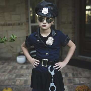 2pcs Police Badges Pretend Play American Police Badge Halloween Party Police Role Play Brooch Prop Silver