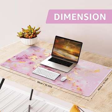 iCasso RGB Gaming Mouse Pad 5-15W, Wireless Charging LED Mousepad 31.9x12.3 inch, XL Large Non-Slip ...