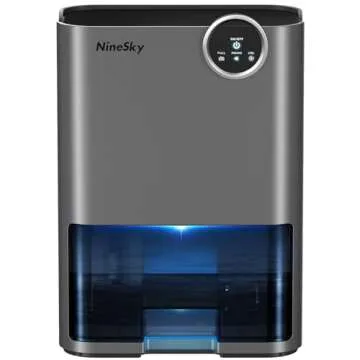 NineSky Dehumidifier for Home, 70 OZ Water Tank, 800 sq.ft Dehumidifier for Bedroom,Basement,Bathroo...